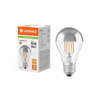 Ledvance LED kopspiegellamp Classic A50 6.5/50W/2700k E27
