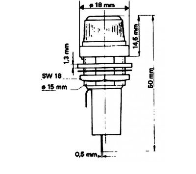 Zekeringhouder 6.3x32mm
