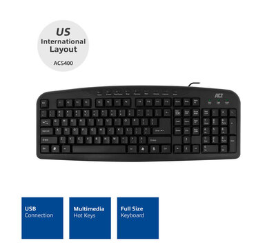 ACT toetsenbord bedraad USB AC5410
