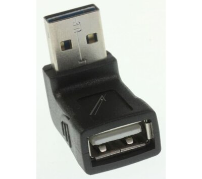 USB-A 2.0  steker > USB-A 2.0 haakse contra steker 65521