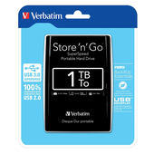 Verbatim Verbatim portable hard drive Store 'n' Go USB 3.0 1TB 53023