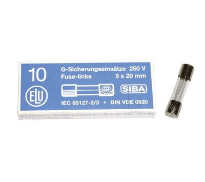 Universele glaszekering 3.15Amp snel 5x20mm (10 st)