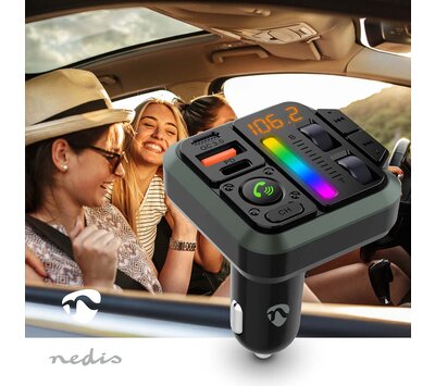 Nedis FM transmitter voor in de auto CATR2024BK