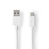Nedis USB-A naar USB-C kabel 1m 3.2 GEN1 CCGW61600WT10