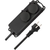 Brennenstuhl Brennenstuhl tafelcontactdoos 2-voudig zwart 1159930