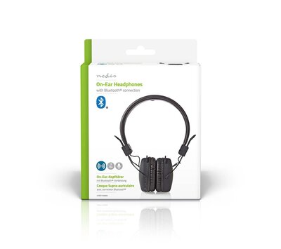 Nedis bluetooth on-ear hoofdtelefoon HPBT1100BK