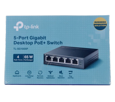 TP-Link 5 poort switch 1000Mbps met POE TL-SG1005P