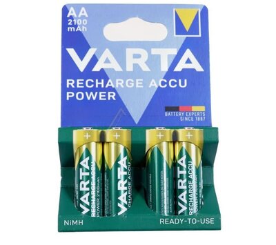 Varta oplaadbare batterij AA 2100mAh 1.2V