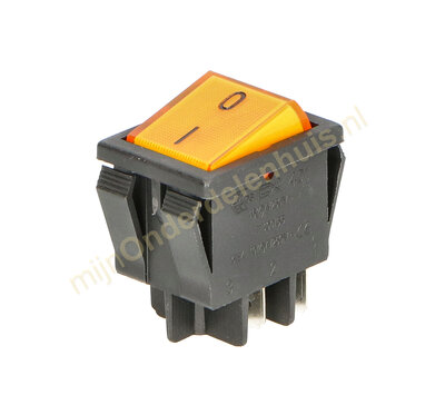 Universele wipschakelaar inbouw oranje