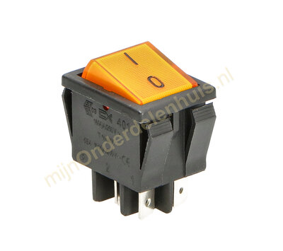 Universele wipschakelaar inbouw oranje