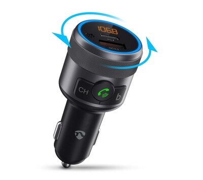 Nedis FM-transmitter voor in de auto CATR3024BK