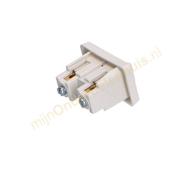 Universele wipschakelaar inbouw wit