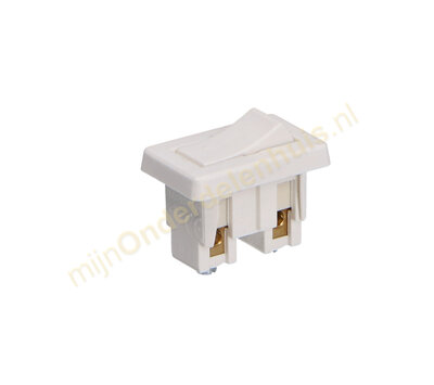 Universele wipschakelaar inbouw wit