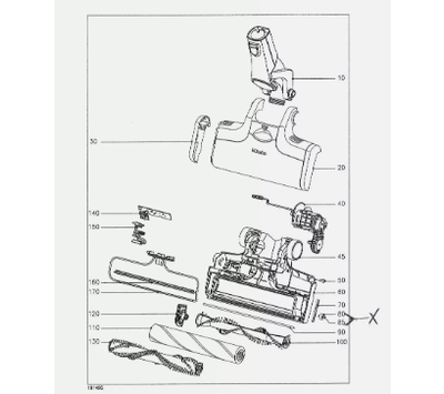 Miele wiel van stofzuiger 10835083
