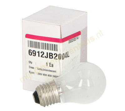 LG lamp van koelkast 6912JB2004L