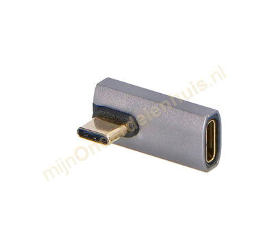 USB C stekker naar USB C contra haaks 4.0 240W 40GBPS