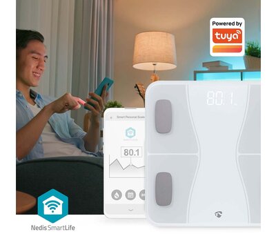 Nedis SmartLife weegschaal BTHPS11WT