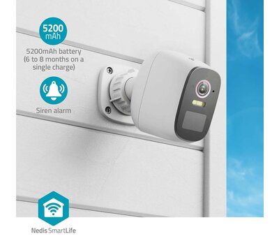 Nedis SmartLife camera voor buiten WIFICBO32WT