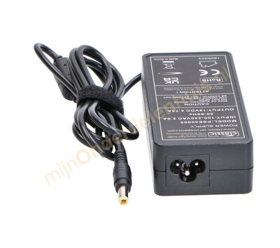 Laptopadapter 19V 4,7A plug 5.5x2.5mm holle steker