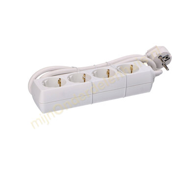 VB tafelcontactdoos 4-voudig 1.5m wit