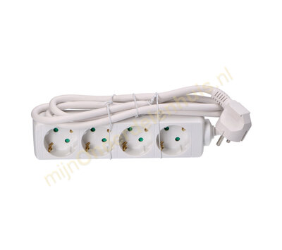 VB tafelcontactdoos 4-voudig 1.5m wit 41165