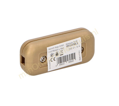 Kopp snoerschakelaar goud 85085