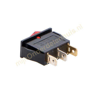 Universele inbouw wipschakelaar rood 432176