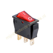Universeel Universele inbouw wipschakelaar rood 432176