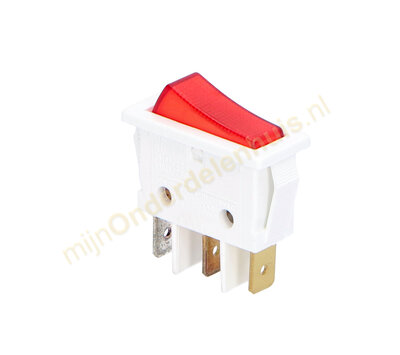 Universele wipschakelaar met controlelampje -wit- 365280722