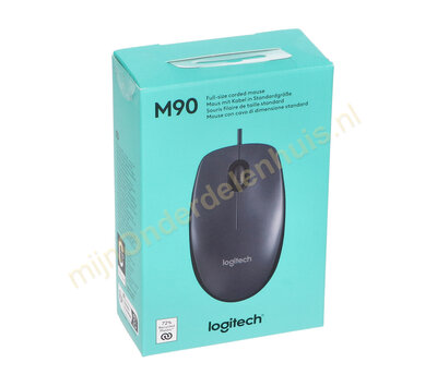 Logitech bedrade optische muis M90 910-001794 zwart