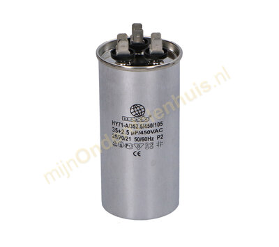 Universele condensator voor airco 35uF+2,5uF 450V