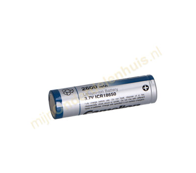 Universele accu 18650 3.7V 2600mAh 37321