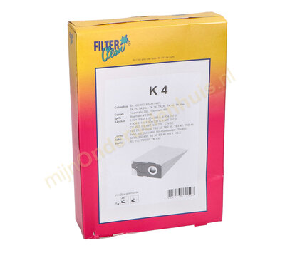 FilterClean stofzuigerzakken voor Karcher K4