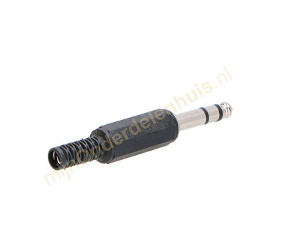 Jackplug 6.35mm stereo soldeer
