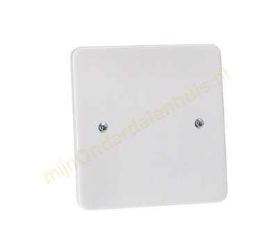 Universele vierkante muurplaat  100x100mm -wit-