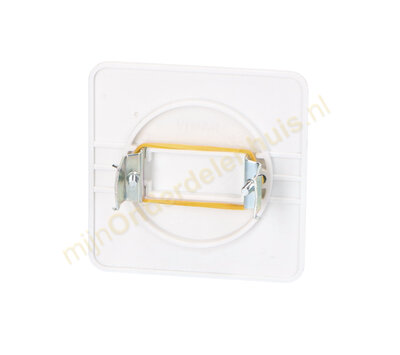 Vimar universele muurplaat vierkant met klem 80x80 wit 37066