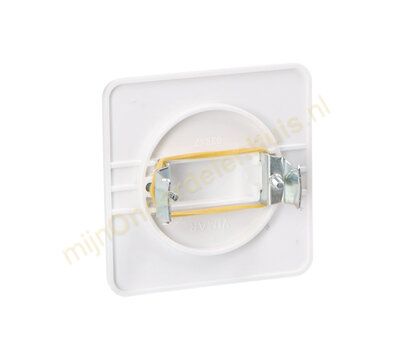 Vimar universele muurplaat vierkant met klem 80x80 wit 37066