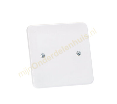 Vimar universele muurplaat vierkant met klem 80x80 wit 37066