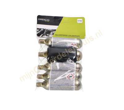 Dresco CO2 patronen 16 gram 5 stuks 5250528