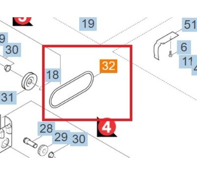 Karcher snaar van veegmachine 6.348-020.0