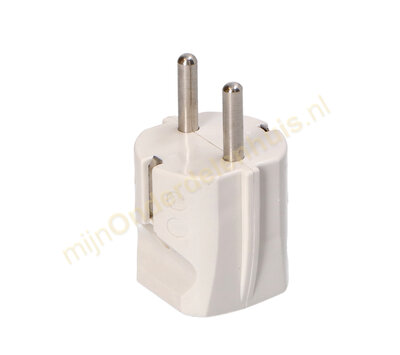 Stekker met randaarde hard PVC