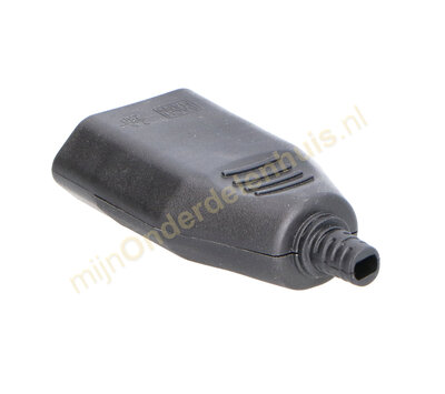 Eurostekker contra plat zwart