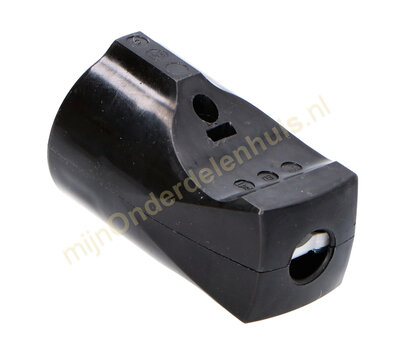 Contrastekker RA hard PVC zwart 064025