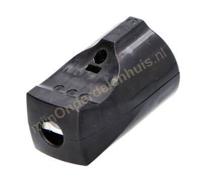 Contrastekker RA hard PVC zwart 064025