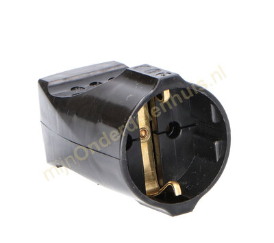 Contrastekker RA hard PVC zwart 064025