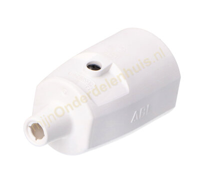 ABL contra stekker met randaarde PVC wit 1565