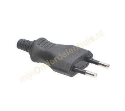 Eurostekker electra plat zwart 900.002