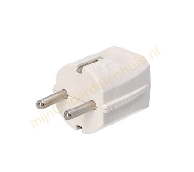 Stekker met randaarde hard PVC