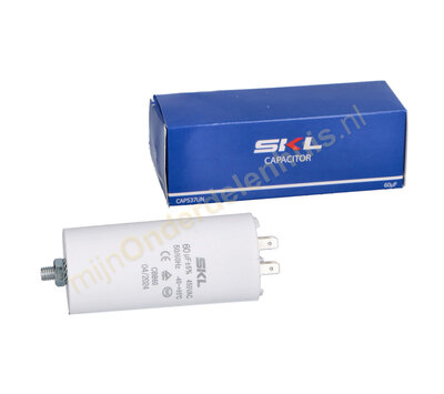 SKL condensator 60uF-450V met AMP-aansluiting