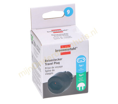 Brennenstuhl reisstekker Zwitserland > Nederland 1508480